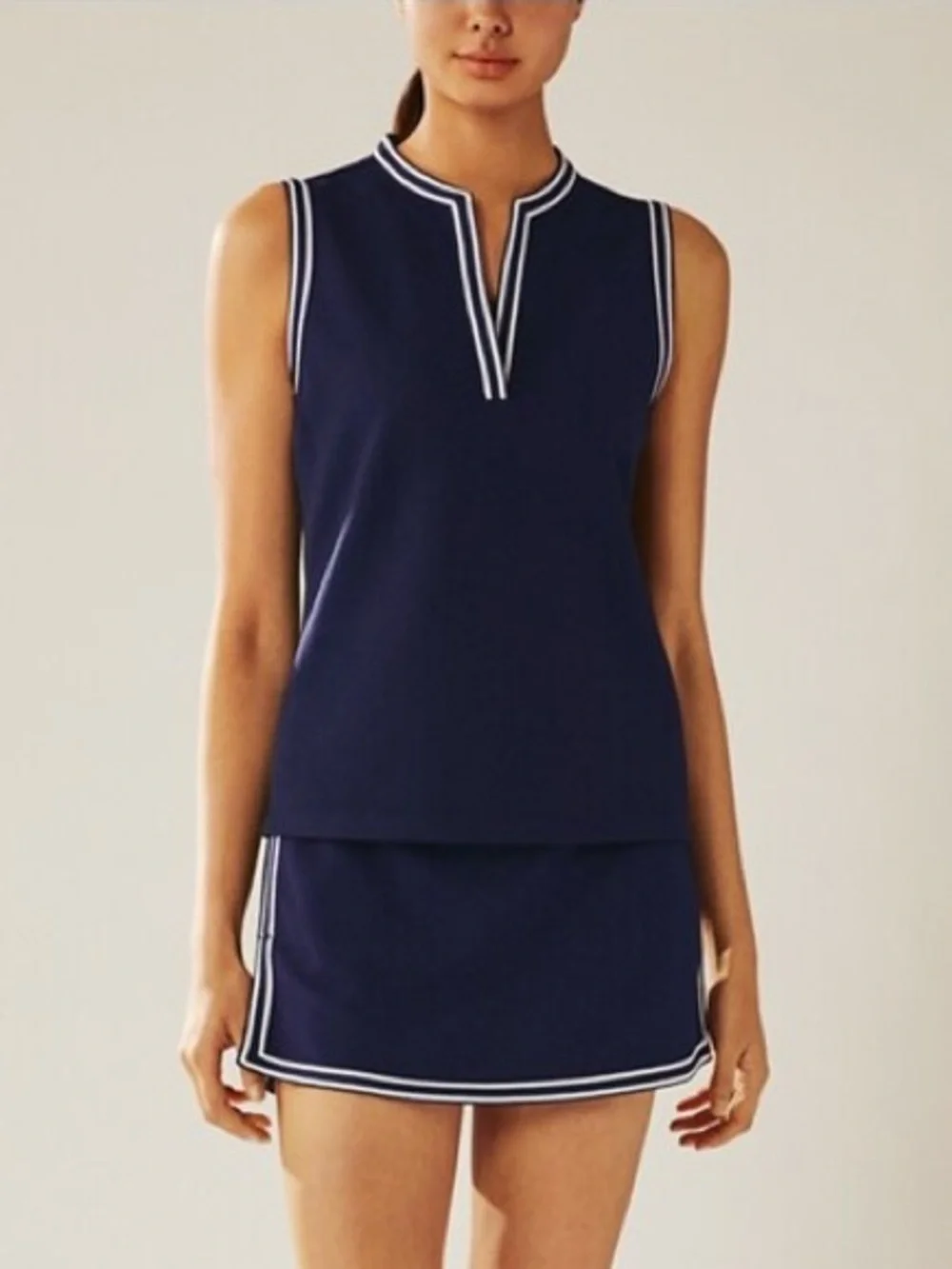 Tory Burch Sleeveless Tank Top Navy Size XS